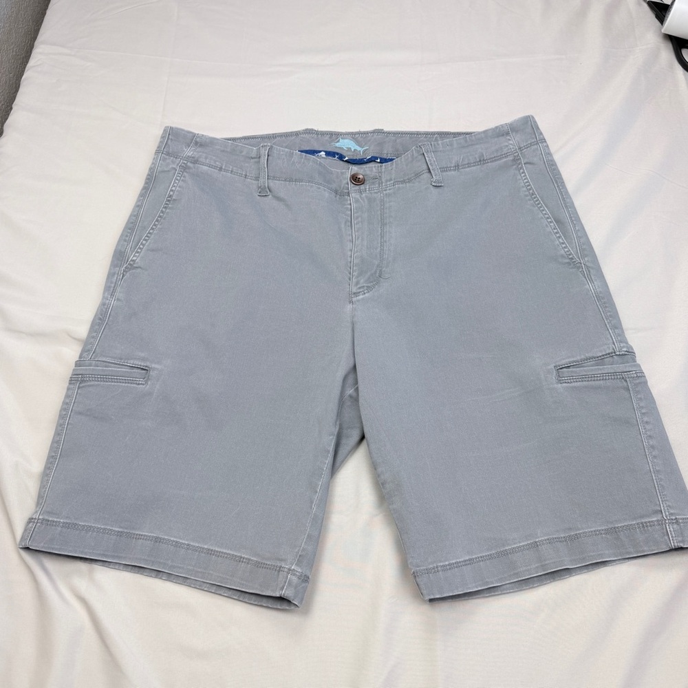 Tommy Bahama Light Gray Flat Front Shorts